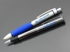 Advicor Metal PENS Drug Rep Pharmaceutical Promo Medical Advertising Lot of 2