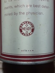 Mead’s Dextri-Maltose Advertising Tin Vtg Baby Formula 1lb. Infant Diet Pharmacy