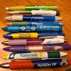 Lot Of 10 Vintage Pharmaceutical Drug Rep Pens Drugs Pharmacy Rx Pen
