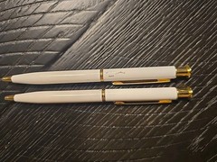 Lotrel PENS Metal Drug Rep Pharmaceutical Promo Advertising Pens Lot of 2 Writes