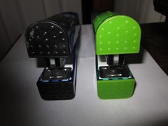 LOT OF 2 RARE DRUG REP STAPLERS, TRILEPTAL AND BIAXIN XL.