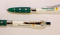 Pharmaceutical pens 2 Namenda Heavy Metal Gel Writers New in Sleeve