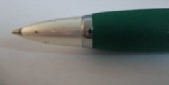 Fosamax Promotional Pen Mixed Metal w/Rubberized Grip–Medium Weight– Scratches