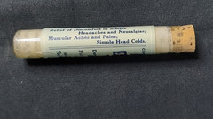 NOS Medicine Glass Bottle Blackburn’s SU-THOL Headache Cold Blackburn Dayton OH
