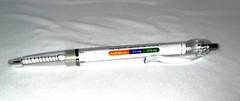Twinject Drug Rep Collectible Pharmaceutical Clicker Pen w/ Pull Out Instruction