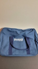 Glucotrol XL Medical Pharma Promo Messenger Bag Blue Rare Drug Rep Sample