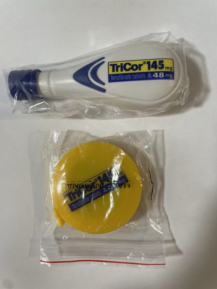 NEW Tricor Correction White Out Tape Measure Lot Drug Rep Pharmaceutical Promo