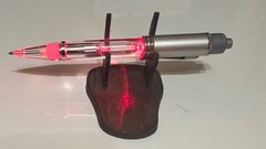 Vintage Lescol XL 80mg LIGHT-UP Drug Rep Pen, RED LED WORKS, Rare Pharma Swag