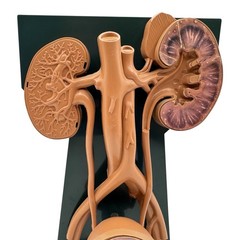 URINARY TRACT ANATOMY MODEL Medical DISPLAY Pharmaceutical RX Advertising Roche