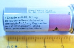 Vtg SANDOZ BELLERGAL barbiturate, pharmacy Swiss pharmacy Swiss