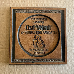 Pfizer VINTAGE coaster advertising Oral Viserall (hydroxyzine pamoate)