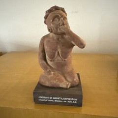 Schering Etrafon Portrait Of Anxiety/Depression pharmaceutical rep statue