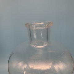 Pyrex Clear Glass Science Labware Bottle Hand Blown Apothecary 11” Tall
