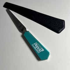 Vintage Pepcid IV Famotidine MSD Letter Opener Drug Pharma Advertising Teal Case