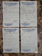 File box & 101 antique prescriptions (1913) – Codeine, Anodyne, Poisons