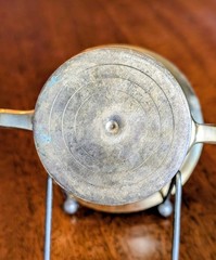 Vintage Brass Mortar & Pestle 3 1/2″ Tall & In Diameter. 6 1/4″ Pestle