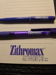Zithro Metal Plastic Pens Notepad Pharmaceutical Drug Rep Promos Vintage WRITES
