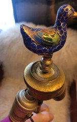 🌼💡VTG Apothecary Jar Pharmacy Drugstore Jar Lamp “Confect Boraginis”🌼💡
