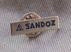 🔴SANDOZ Pharmaceuticals pin LSD Albert Hofmann Logo pin badge🔴