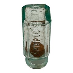 Vintage Glass Pharmacy Medicine Sample Bottle Physicians Pineoleum