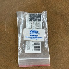 Rare Vintage Xanax Alprazolam Binder Clip Pharmaceutical Drug Rep Merch New