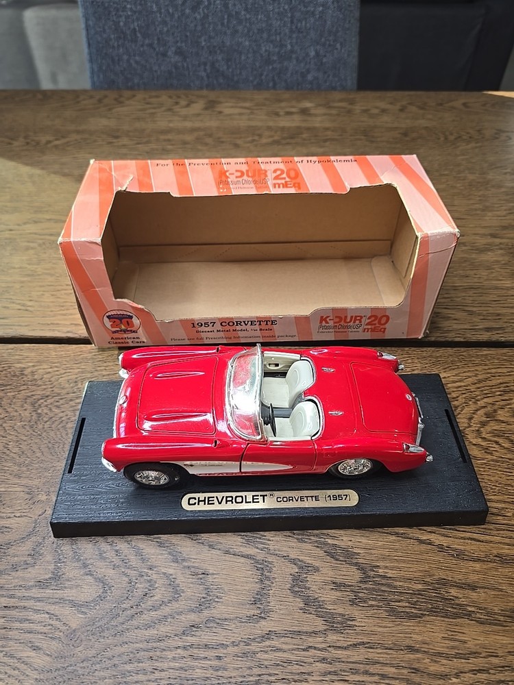 K-Dur 20 Pharmaceutical Promotional Advertising Corvette 1957 Diecast 1/24 Car