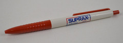 Vintage Suprax Cefixime Pharmaceutical Drug Rep Ink Pen Red White Blue 1980s 90s