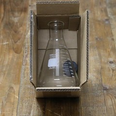Corning Pyrex #4980-1L, 1000ml Narrow Mouth Erlenmeyer Flask with Rubber Stop…