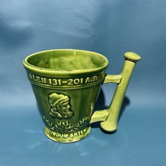 Vtg Coricidin RX Pharmacy Adv Mortar & Pestle Mug Schering McCoy Pottery
