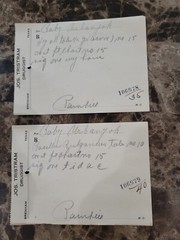 File Box & 97 antique prescriptions (1913) – Opium, Morphine, Dionin, Codeine