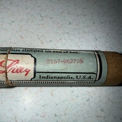 Small Pox Vaccine Wooden Viral Tube By Eli Lilly April 13 1939