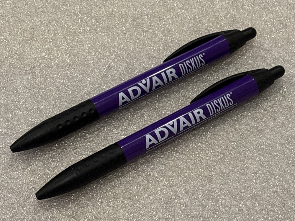 (2) Advair Diskus Pharmaceutical Drug Rep Promo Advertising Pen Works