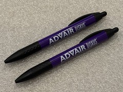 (2) Advair Diskus Pharmaceutical Drug Rep Promo Advertising Pen Works