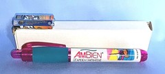 NEW Ambien Simone Pen Light RARE Drug Rep Pharmaceutical Collectible Advertising