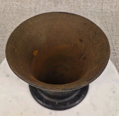 Vintage Cast Iron Mortar Grinding Bowl Apothecary Druggist Chemist Herbs