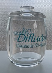 Pharma Swag Diflucan Jar With Lid Plastic Pharmaceutical Promo Item Desktop