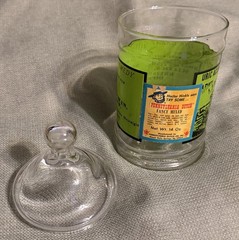 Vintage Glass Apothecary Jar With Lid Army Navy Liniment Medicine Remedy 1970’s