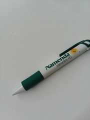 NAMENDA (5 1/2″) Pharmaceutical DRUG REP CLICK PEN – TRI-COLOR