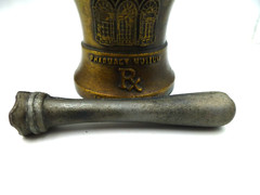 Vintage Coricidin Mortar & Pestle Americas First Pharmacy 1816 Museum