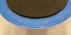 VTG GEODAN 2006 BLUE STICKER DISPENSER/PAPERWEIGHT Pharma Advertising Rep Logo