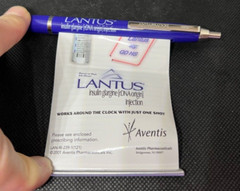 LANTUS Pull Out Scroll Medical Drug Rep Pharmaceutical Pen Advertising
