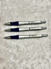 CELEBREX PHARMACEUTICAL REP PENS METAL SILVER BLACK GRIPS CHROME CLIP LOT OF 3