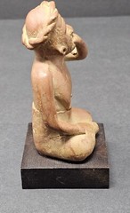 Vtg Portrait Of Anxiety/Depression Etrafon Promo Clay Figurine Mexico ca 800 AD