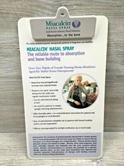 Miacalcin Nasal Spray Doctor’s Advertising Clipboard Pharmaceutical Collectible