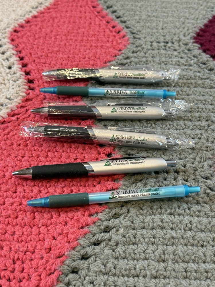 SPIRIVA Drug Rep Pharmaceutical Click Used Metal/Plastic 6 Pens
