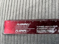 Vintage 1992 FLOXIN LOFLOXACIN Pharmaceutical Drug Rep RULER ~ Rare