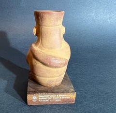 3 SCHERLING PHARMACEUTICAL ADVERTISING MESOAMERICA PERU MEXICO POTTERY STATUES