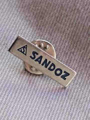 🔴SANDOZ Pharmaceuticals pin LSD Albert Hofmann Logo pin badge🔴
