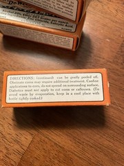 Vintage DeWitt’s For Corns 8 Medicine Bottles circa 20’s-30’s W/ Display Box