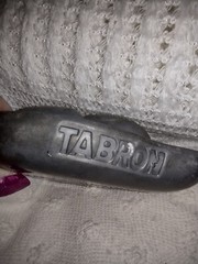 Parke-Davis TABRON 1950s Vintage Pharmaceutical Pewter Fetus Paperweight VGC 2#